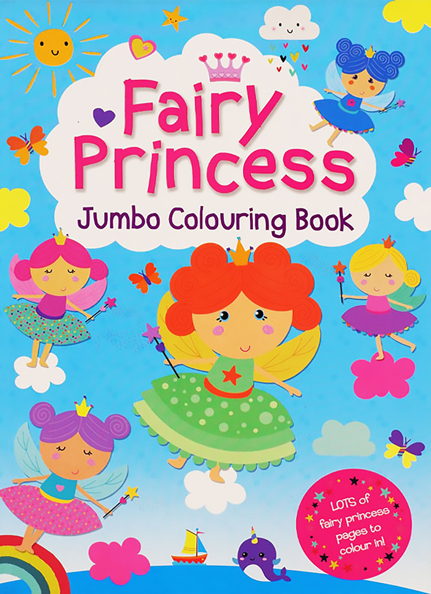 FAIRY PRINCESS JUMBO COLOURING BOOK